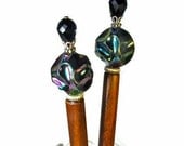 Hairsticks, Black Hair Accessories, Handmade Hair Accessories