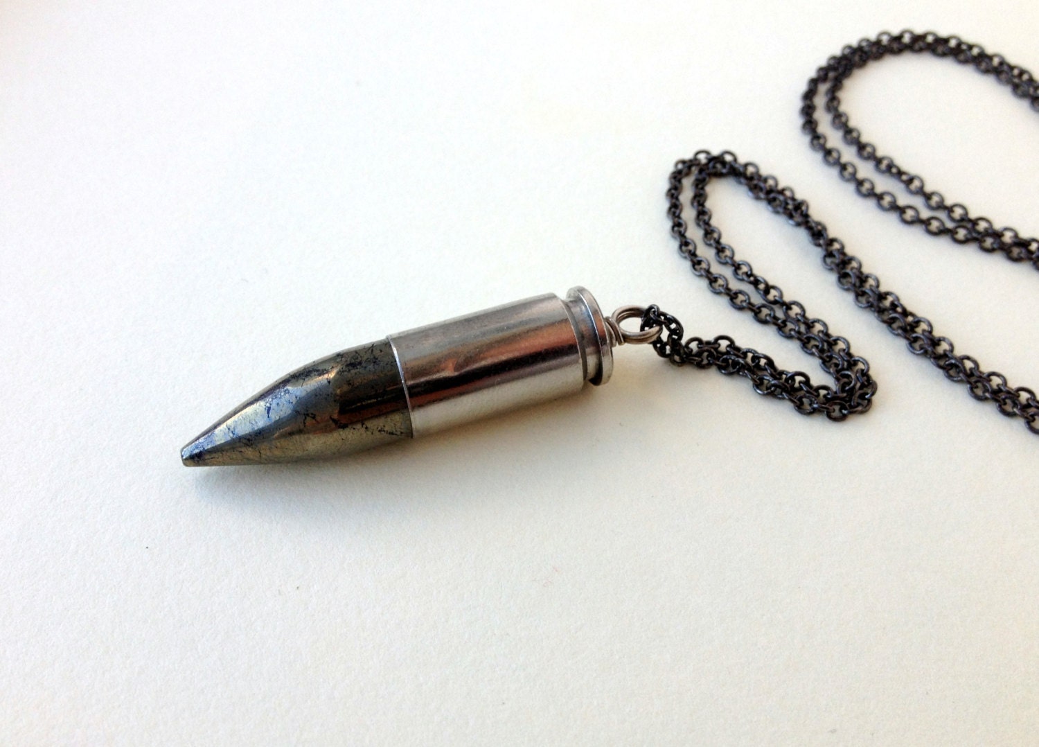 Pyrite Bullet Necklace