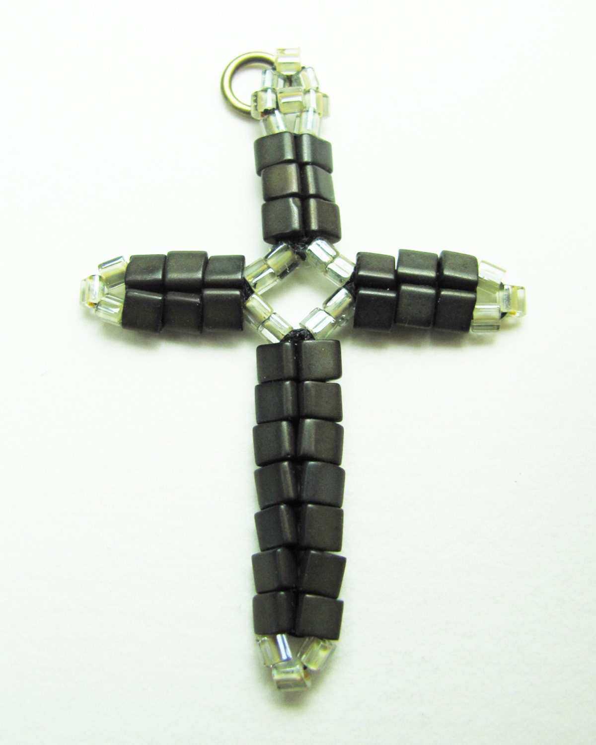 Handmade Beadwork Cross Pendant - Men's / Women's - "Crosses of Perfected Love" Collection