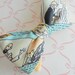 Silk Comic Strip Bowtie-Reversible with Creamy Orange Silk