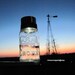 Crown Mason Jar Solar Light Clear Antique Crown Jar Upcycled Solar Mason Jar Lantern, Outdoor Garden, Porch, Reclaimed Patio Lighting