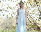 Seaside Aqua Octopus Infinity Wrap Dress