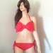 SALE//Red Bow Bandeau sun bathing bikini set