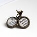 Inspirational Earrings Dictionary Words Life Liberty Antique Bronze