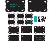 Chalkboard Labels Vinyl Decals Set Of 14 Labels To Organize Your Kitchen, Home, Office Or Wedding