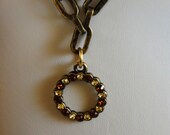 Art Deco style necklace - "Steamy Amber" from my Gatsby collection