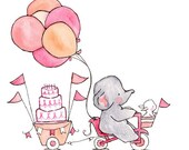 Hooray Hooray. Art Print Baby 8x10 Archival