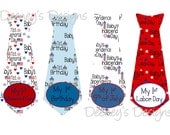 DIY My First Holiday, Haircut, Mother's Day, Father's Day Ties Boy Monthly Baby Onesie Stickers...16 Ties in all