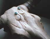 SPIDERWEB TURQUOISE earrings