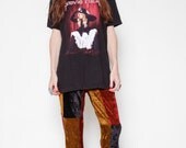 Patchwork Crushed Velvet Bell bottoms