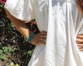 Large/XL Super Romantic Oaxacan Gauzy Angel Wings Bohemian Crochet 70s Mexican