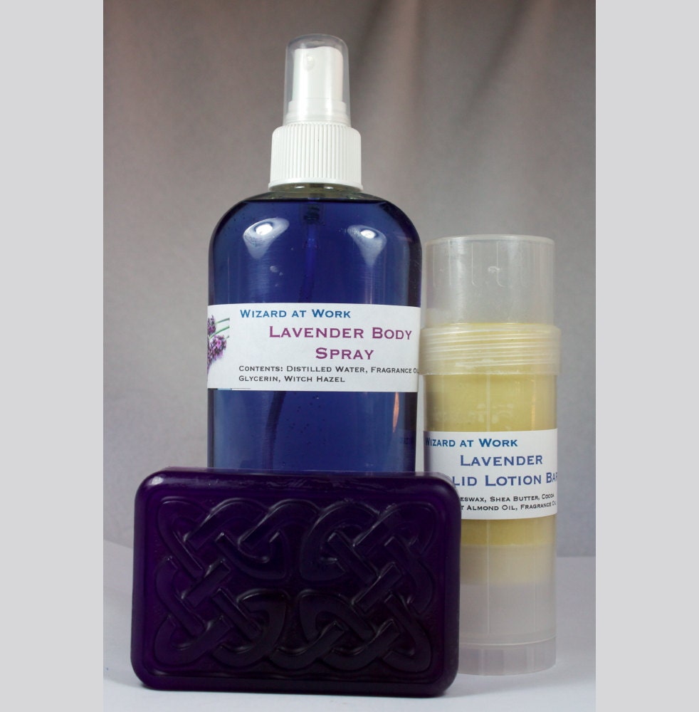Fragrance Layering Set - body spray, soap and lotion stick - custom set, bridesmaids, baby shower, wedding shower gift, graduation, birthday