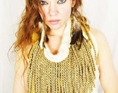 Lionfiish Golden Tassel LEATHER HALTER
