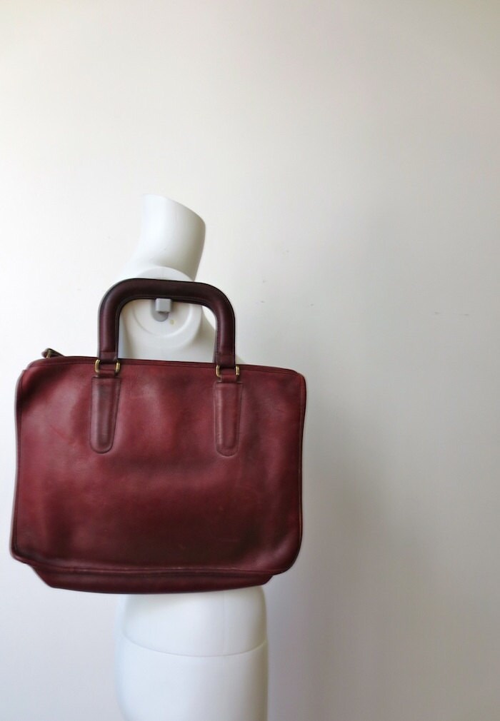 Incredible1970s Coach Oxblood Bonnie Cashin Leather Purse