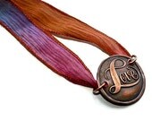 Love Wax Seal Ribbon Wrap Bracelet Copper