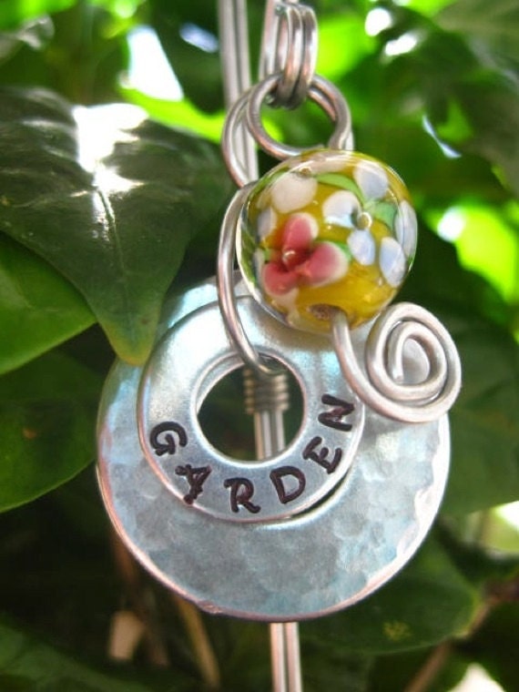 Hand Stamped Garden Marker Stake