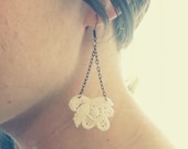 Roses in Chains - Lace Earrings