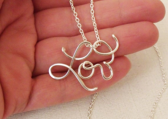 Sterling Silver Love Necklace
