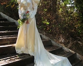 Vintage Victorian Silk Wedding Dress