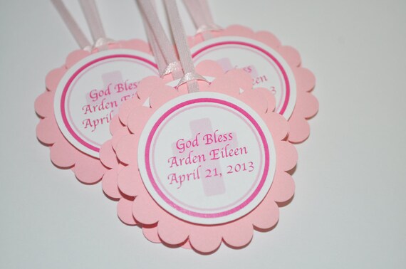 12 Baptism or First Communion Favor Tags - Baptism or First Communion Party Decorations Il_570xn