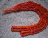 Fruit Salad Long Clip In Dreads - Ready to be shipped