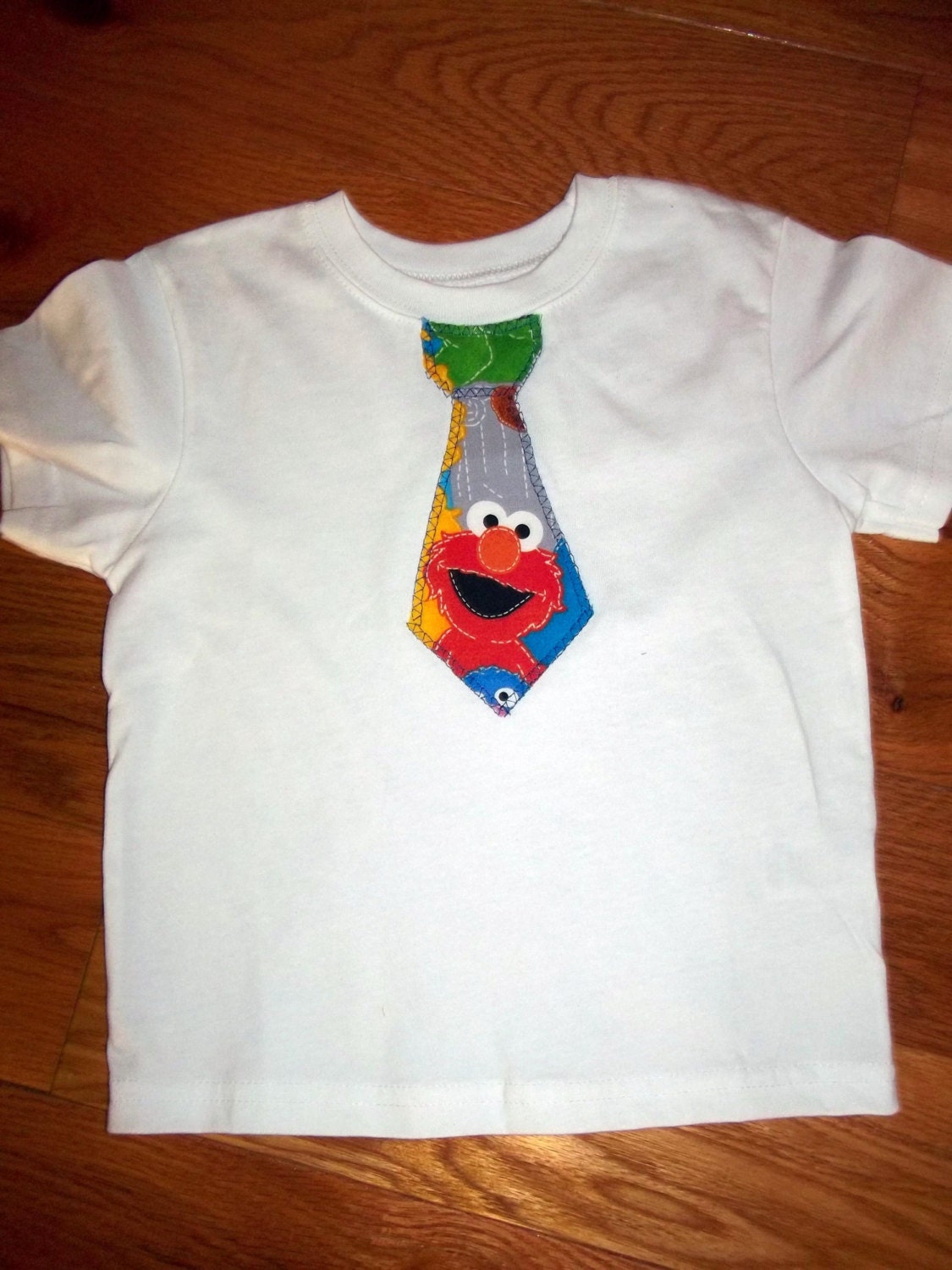 ELMO boys tie tee tshirt custom birthday brother sister