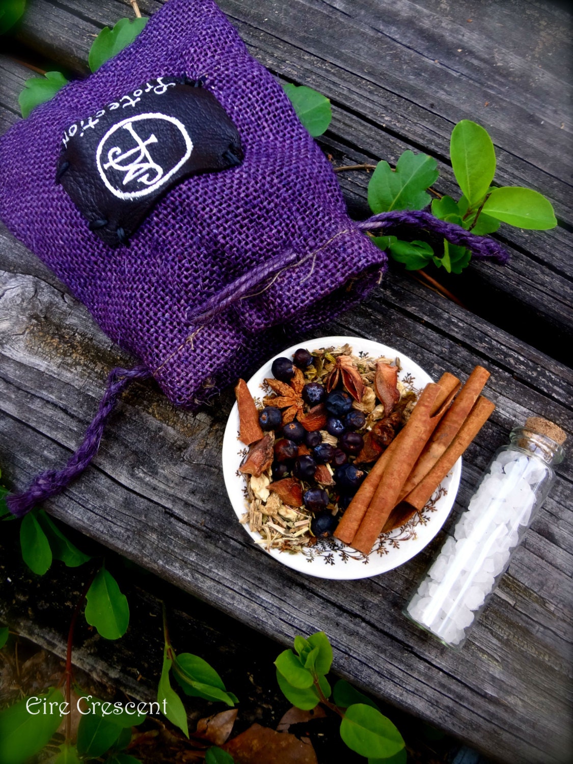 Protection Herbal Sachet and Sea Salt