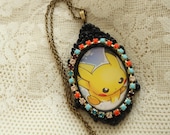 Pokémon Necklace - PIKACHU- Thundershock them away - Nintendo Nostalgia