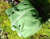 one size northwest green organic cotton fitted diaper