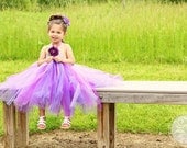 Deep Purple Toddler Tutu Dress, Flower Girl Dress, Tutu Dress 12 months to 2Toddler