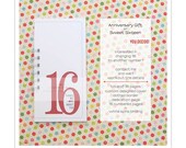 Sweet Sixteen Birthday Card . 16 Things We Love About You Birthday Wedding Anniversary  // Coupon Book Mini Album //  Teenage Girl