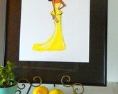 Fashion Art Print, African American Art print, Solange in Rachel Roy