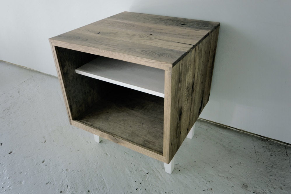 Reclaimed Wood Side Table