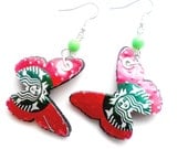 Starbucks Earrings Recycled Soda Can Jewelry Starbucks Refresher Butterfly Eco Friendly