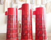 Plaid Thermos Set