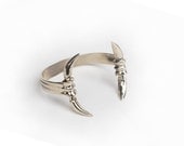 Brass Claw Cuff Bracelet, Talon Cuff, Festival Wear, Brass Bangle - The Vertebrae Cuff Bracelet