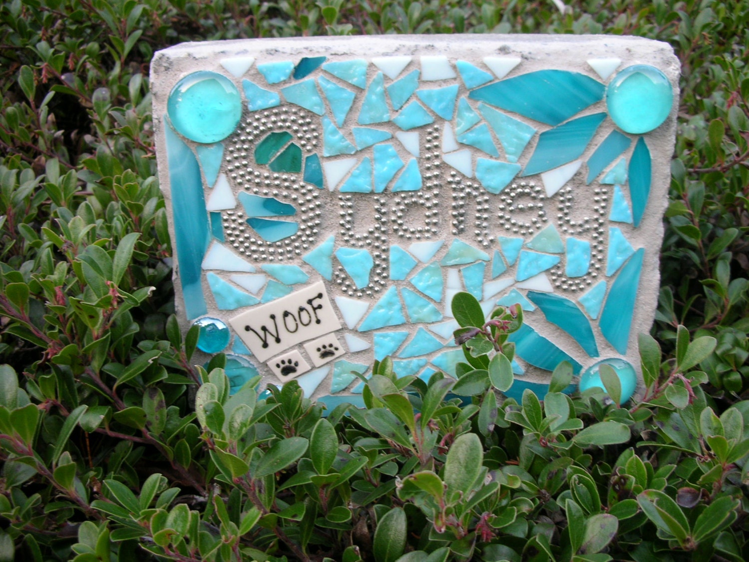Mosaic Pet Memorial Stone