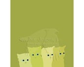 parsley, sage, rosemary & thyme 8x10 green kittehs