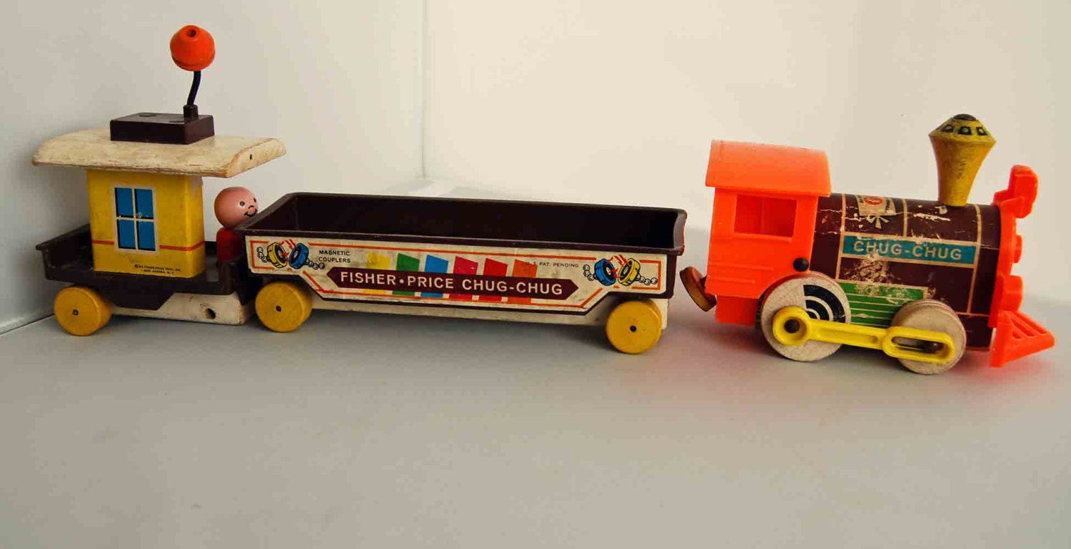 Vintage Fisher Price Chug Chug Train Toy