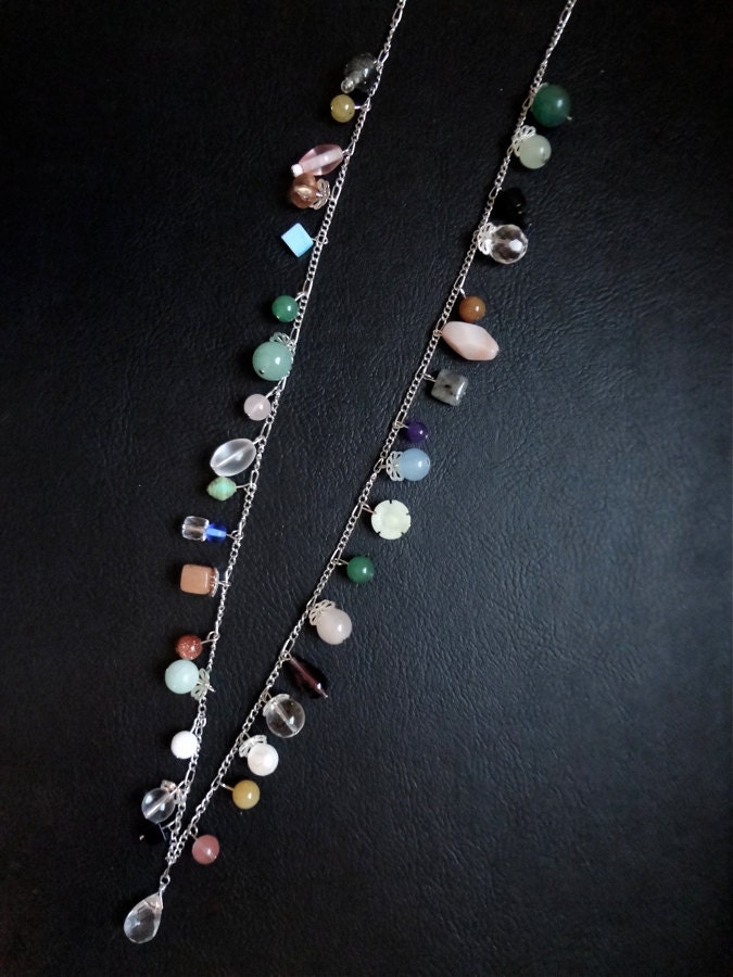 Signature multicolored bead necklace