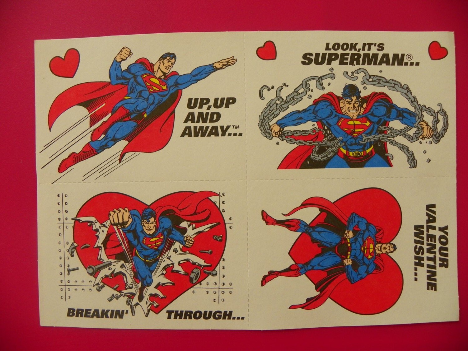 Popular Items For Superman Valentine On Etsy