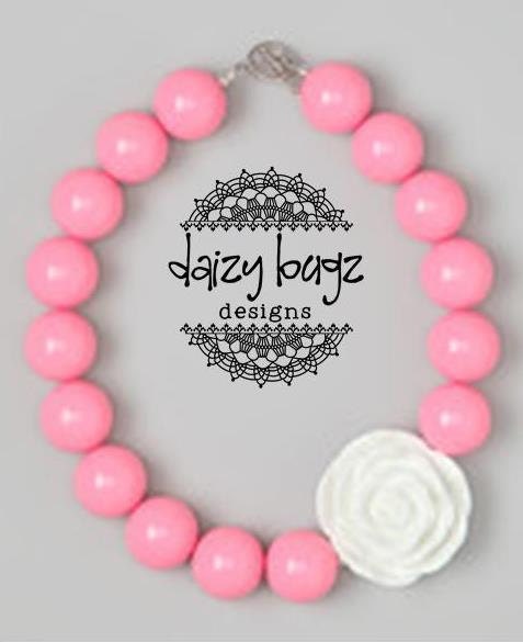 Shabby Chic-Children's Chunky Bubblegum Bead Necklace