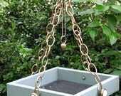 The Bellbird Hanging Bird Feeder Tray, Upcycled and Vintage Materials