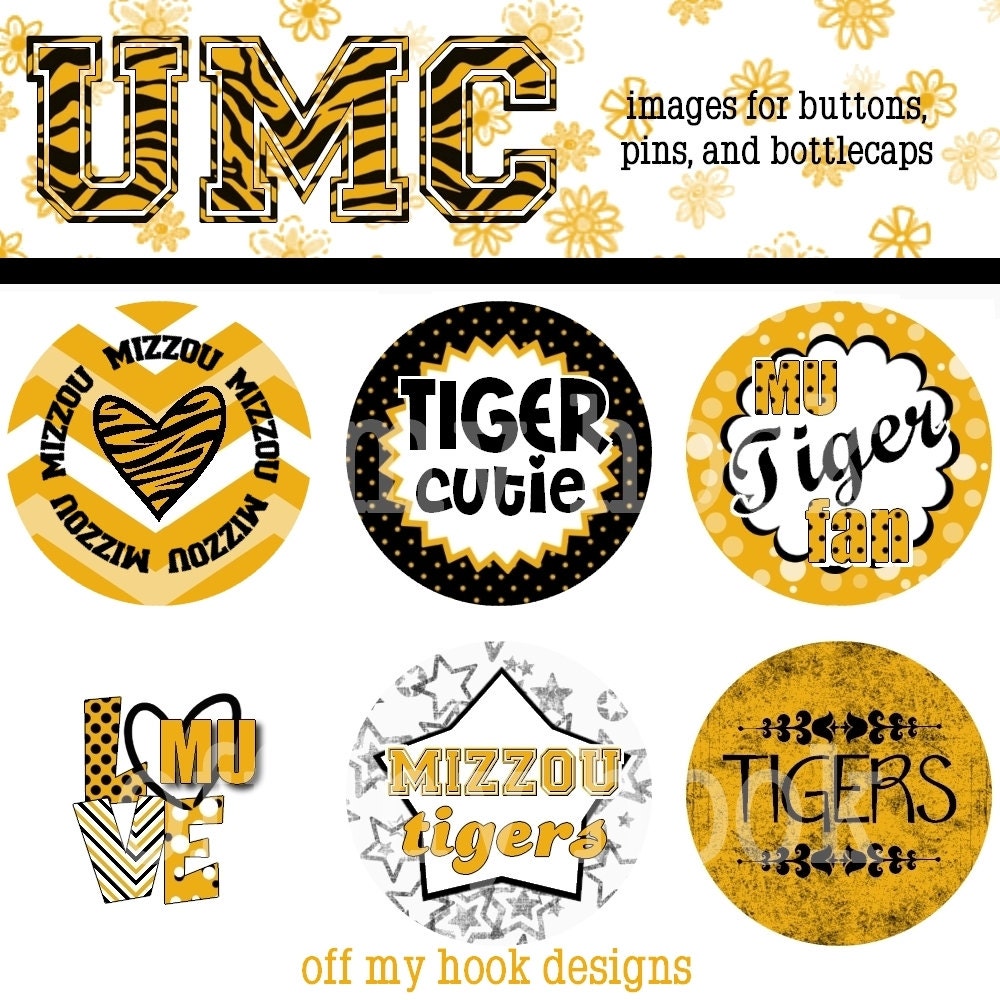 UMC, University of Missouri Columbia, Mizzou, College Images, Sports Images, Button images, Bottlecap images, Digital images