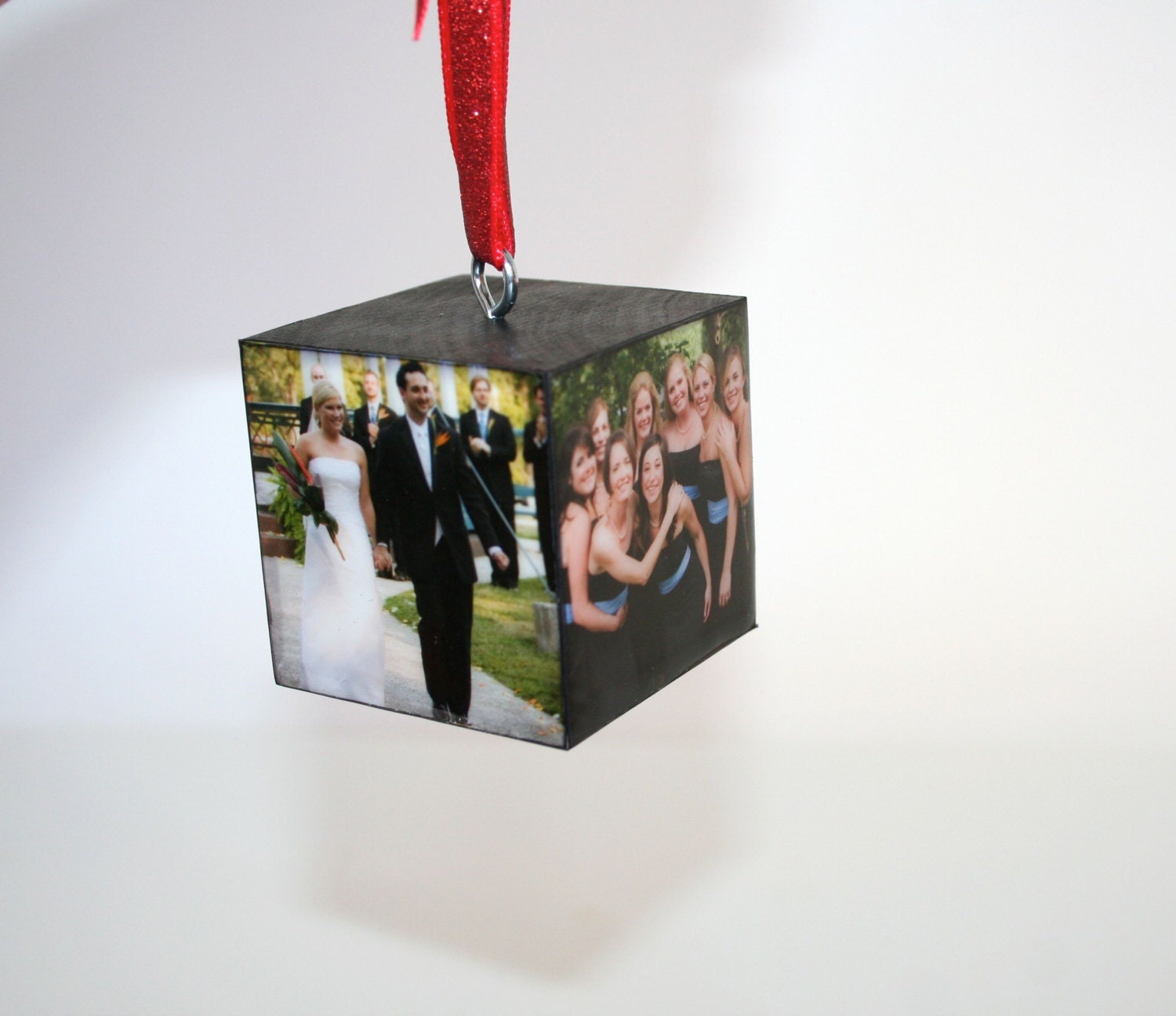 Unique Wedding Gift Custom Personalized Photo Cube Handmand Ornament -Resin Block