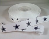 Dallas Stars 1 Yard 7/8" Grosgrain Ribbon Cowboys Ribbon