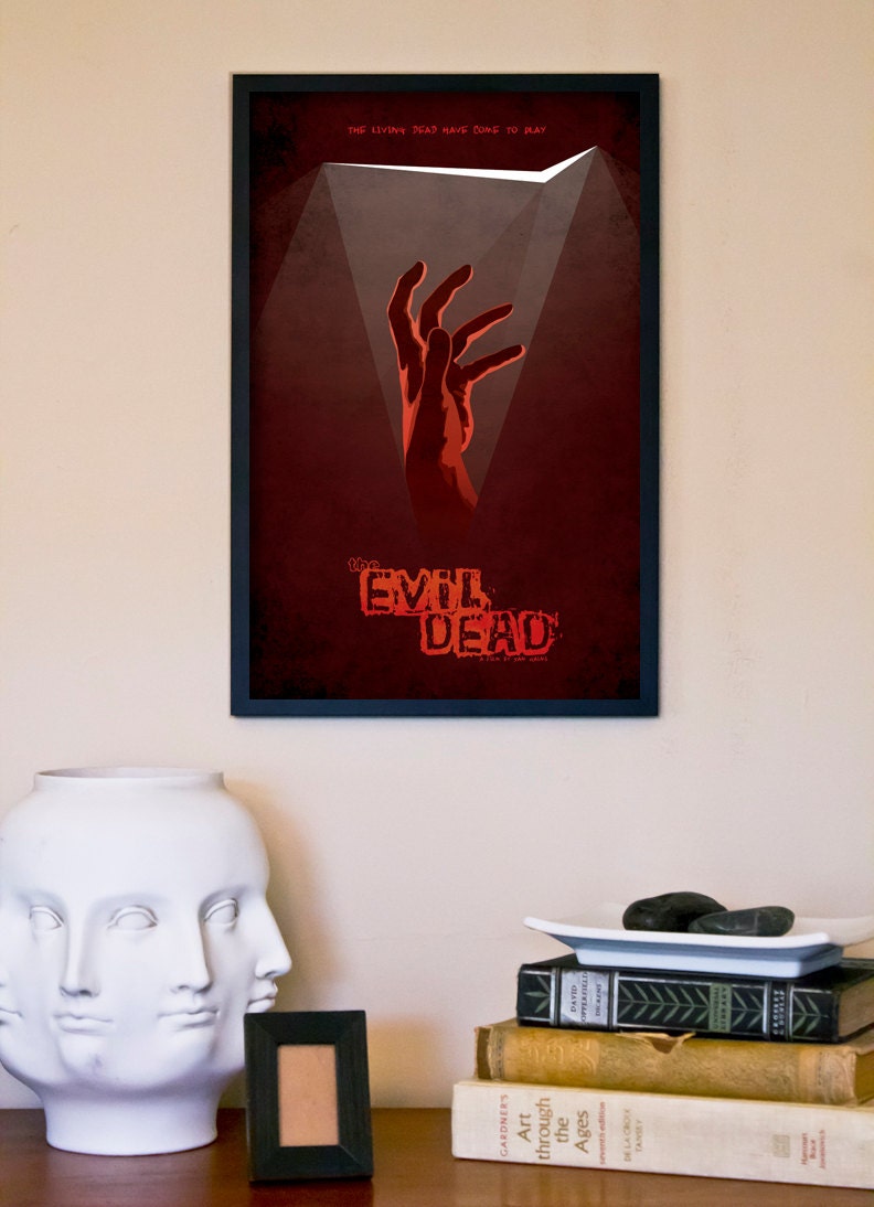 Evil Dead Retro Movie Poster // Vintage Inspired 11x17 Minimalist Cult Movie Art