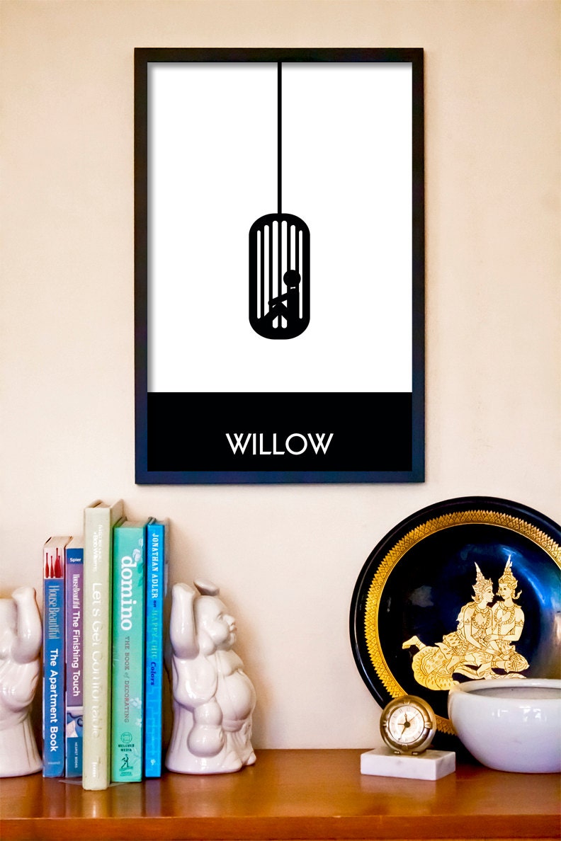 Minimalist Cult Movie Poster // Willow // 11x17 Fantasy Art Print