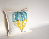 Dream big little one - 16x16 Pillow cover -  Pocket fold back - Heavy cotton twill front - Double layered cotton back