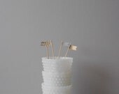 SET of 3 white fire king hobnail milk glass vase // wedding table display
